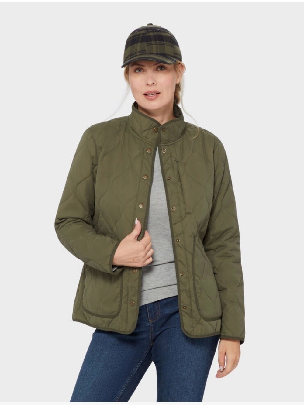 Duluth Trading Co Sutter’s Mill Quilted Jacket Olive Green Size S